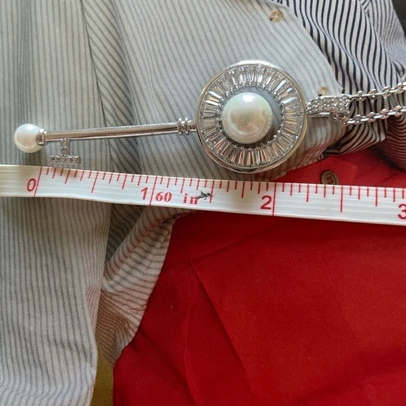 New - pearl and stone necklace - Picture 4 of 5